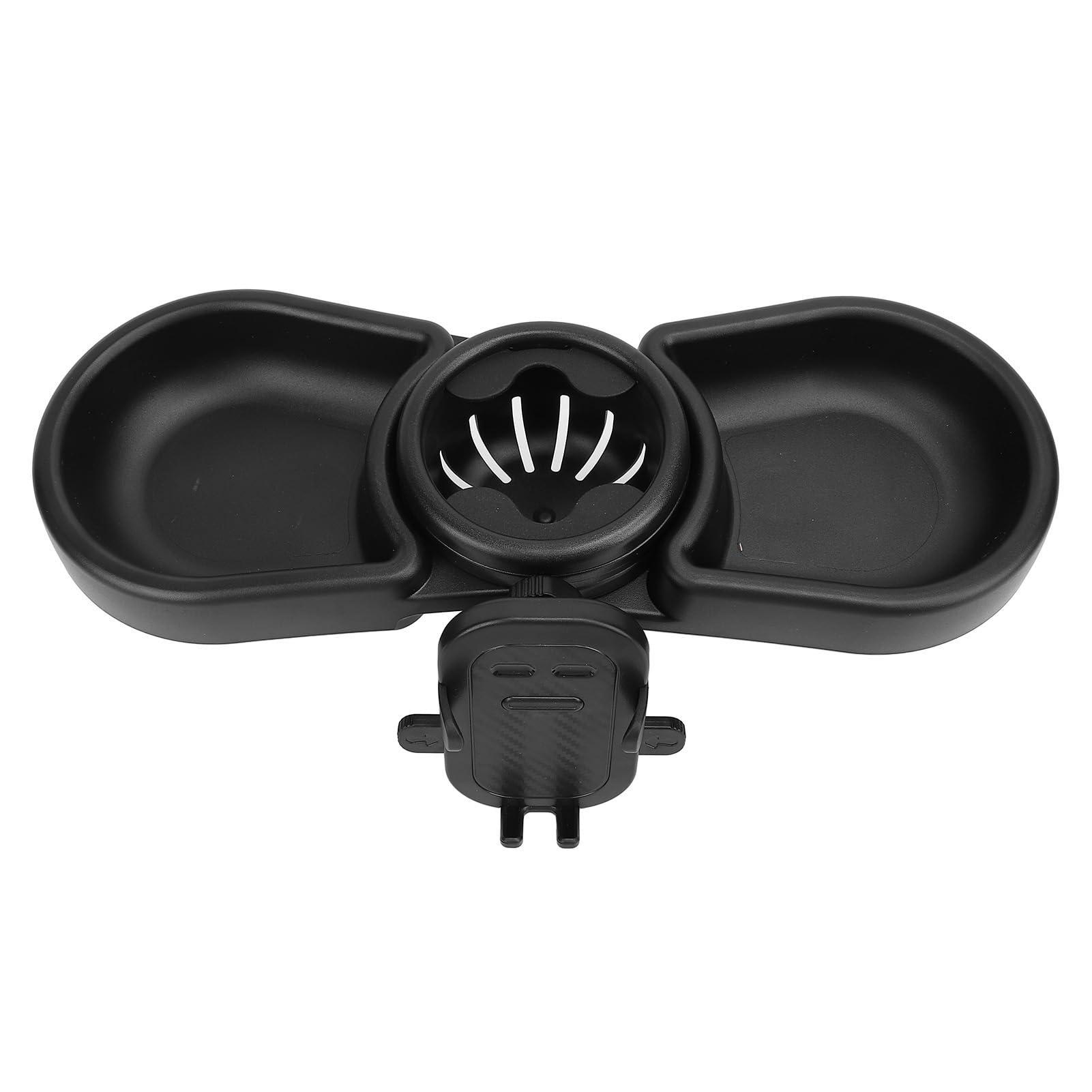 Universal Stroller Cup Holder with Removable Snack Tray - Adjustable Multifunctional Stroller Organizer with Buckle & Hooks - Perfect for Snacks, Drinks & Essentials While Walking, Shopping or Traveling with Baby