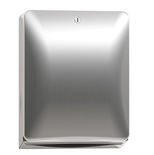 Bradley 2A10-11 Wall Mounted Folded Paper Towel Dispenser - Ideal for Restrooms, Kitchens & Commercial Spaces