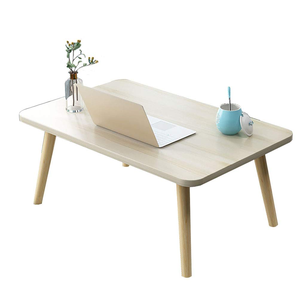 Japanese Style Small Coffee Table - 80x40x31.2cm Low Wooden Side Table for Living Room, Bedroom, Office | Perfect as Bedside Table, Dining Table, Computer Desk | Modern Home Decor (Color: C)