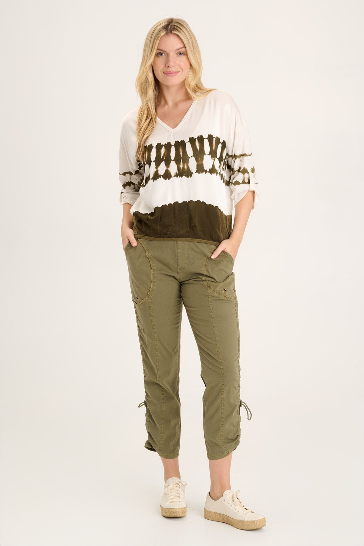 Otish Slim Poplin Crop Top for Women - Trendy Short Sleeve Summer Shirt - Perfect for Casual Outfits, Beach Wear & Vacation Style