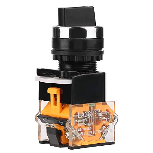 2 Position Momentary Selector Switch for Electric Outlets - Auto-Off Control for Fans, Lights & Appliances | Perfect for Home, Office & Workshop Use