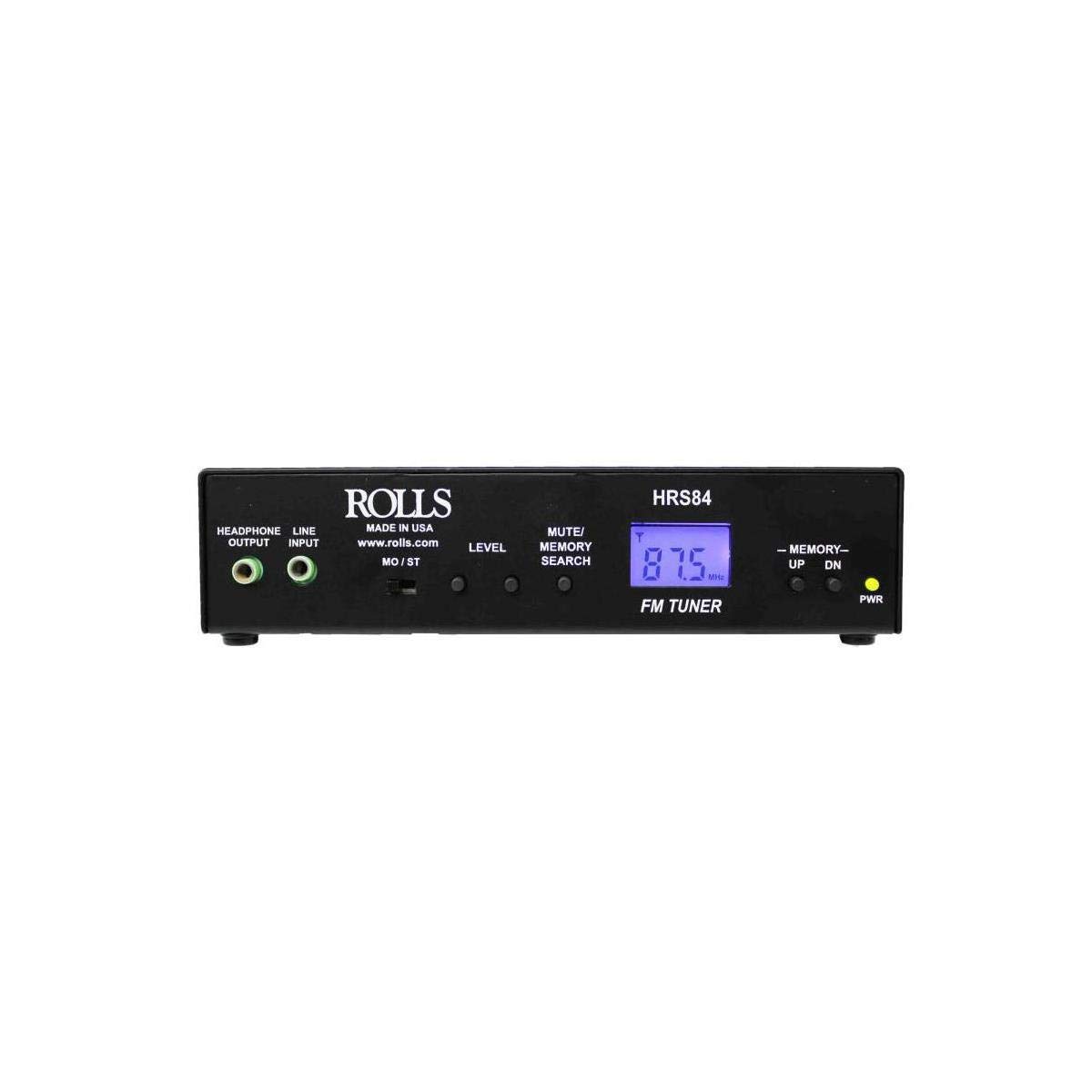 HRS84 FM Digital Tuner with XLR Outputs - Professional Audio Equipment for Studios, Live Events & Broadcasting