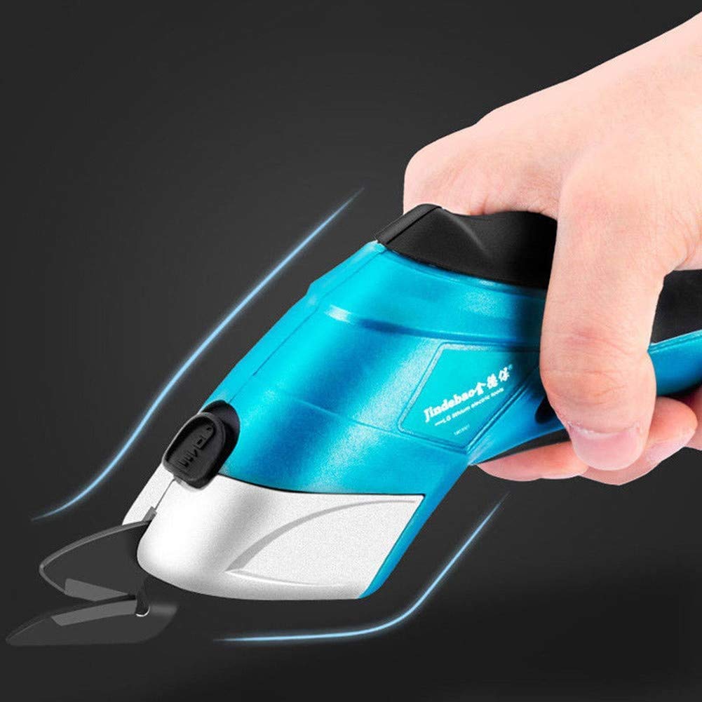 Rechargeable Electric Scissors for Fabric & Leather Cutting - Cordless Handheld Fabric Cutter for DIY Crafts, Sewing Projects & Upholstery Work