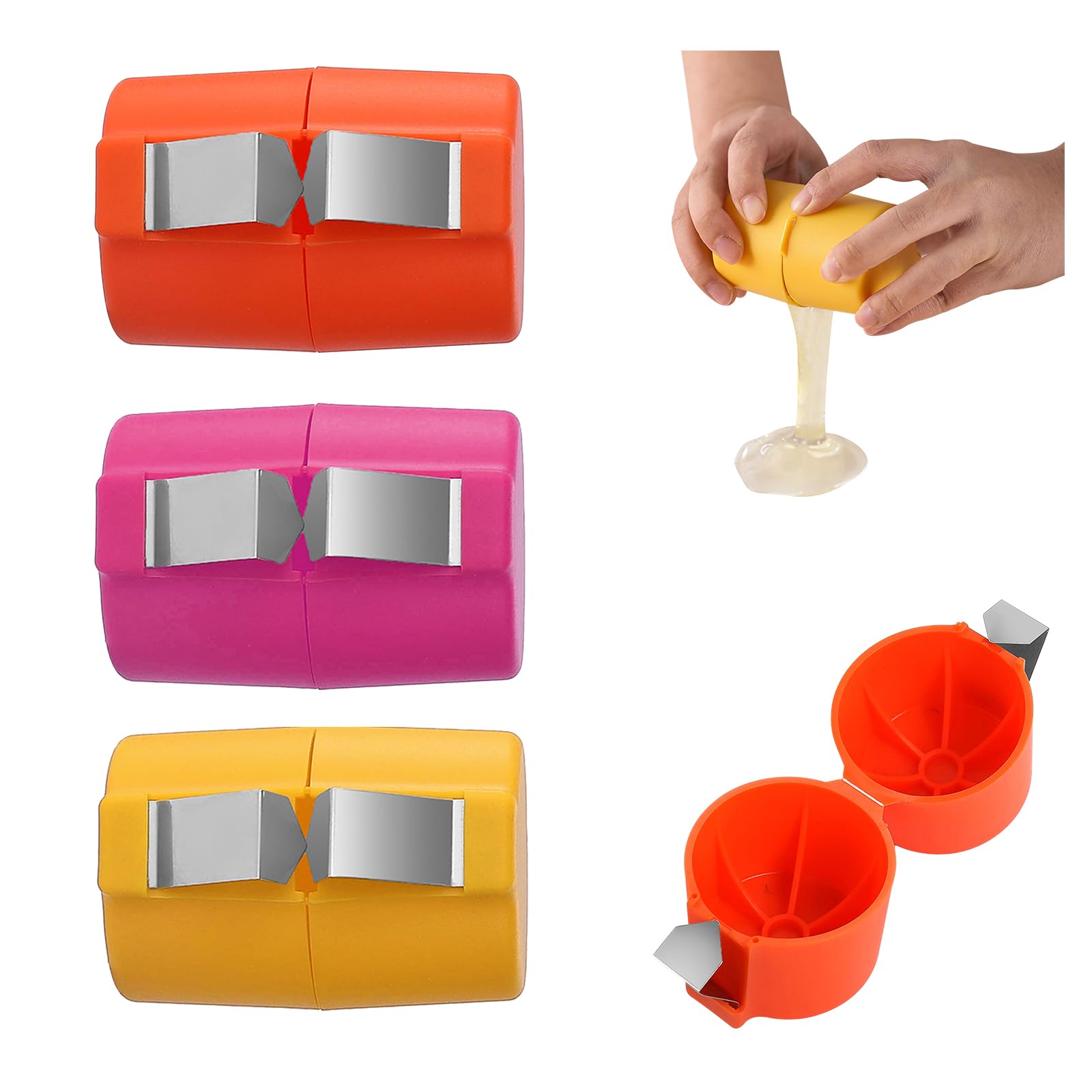Premium Egg Shell Opener Tool - 3-Pack Handheld Raw Egg Opener for Effortless Cracking, Dishwasher Safe & Easy to Clean - Perfect for Baking, Cooking, and Breakfast Prep