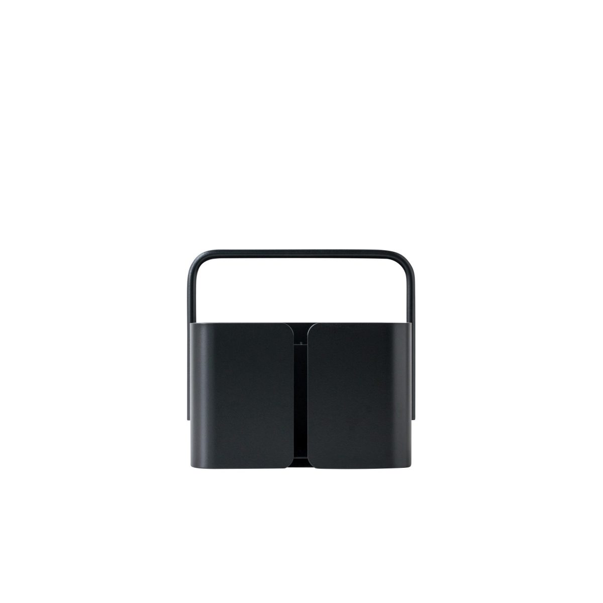 DESIGNSTUFF Black Square Storage Caddy & Organizer Box - Perfect for Home, Office, Bathroom & Car Organization