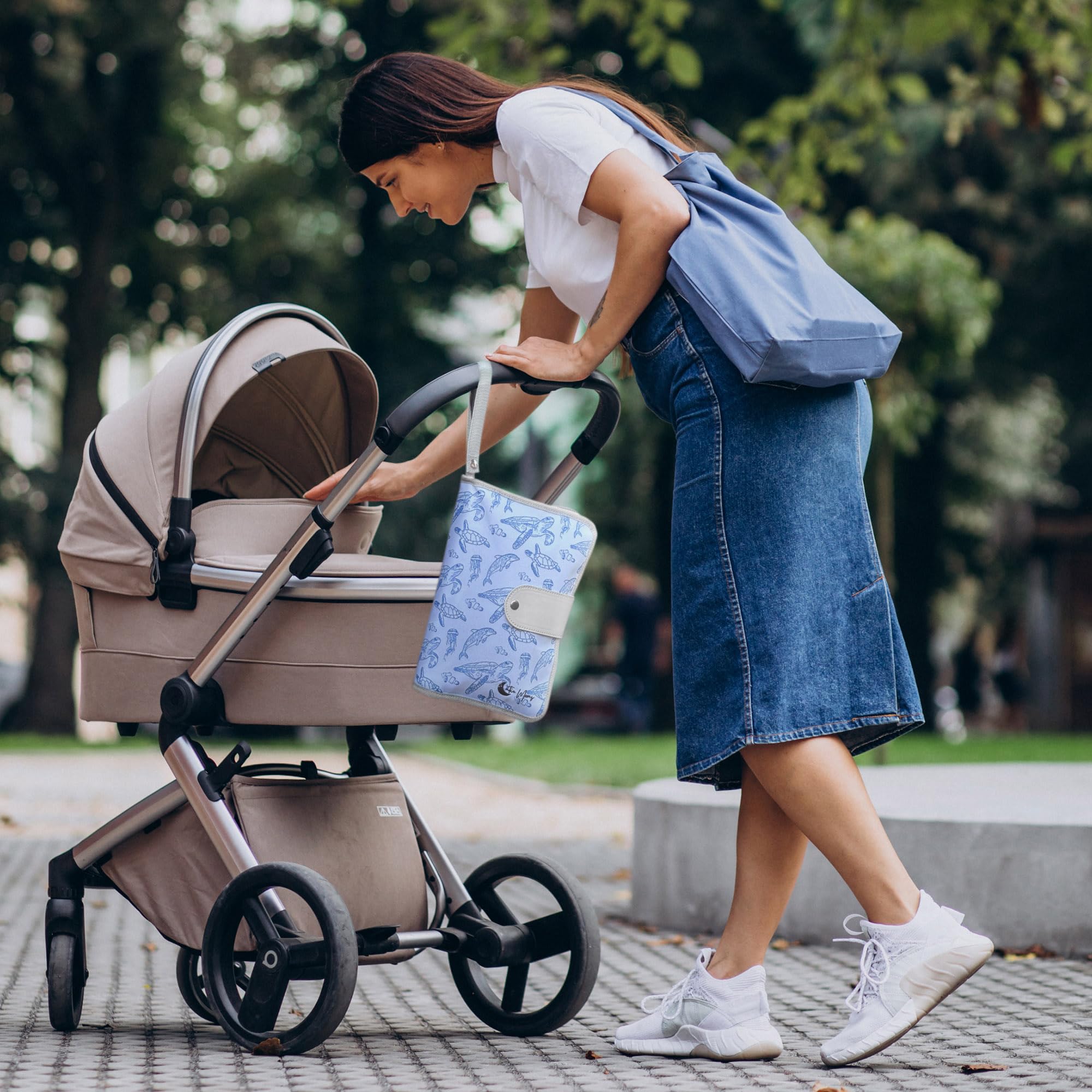 Waterproof Portable Baby Changing Pad with Storage Pockets for Wipes & Diapers - Travel-Friendly Newborn Essentials - Perfect Baby Shower Gift for Boys & Girls - Ideal for On-the-Go Parents, Airplane Travel, and Outdoor Adventures