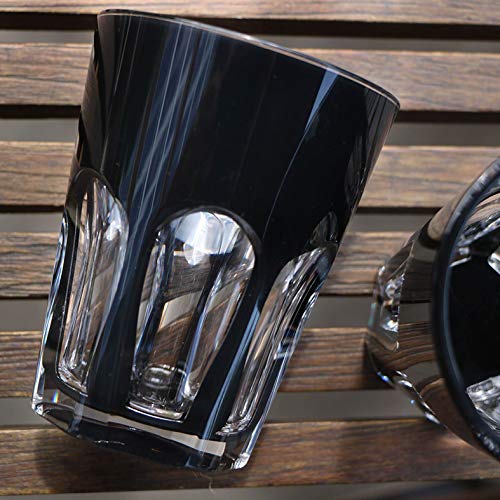 Mario Luca Giusti Set of 6 Double-Faced White Glass Cups - Elegant Drinkware for Coffee, Tea, and Cocktails at Home or Restaurant