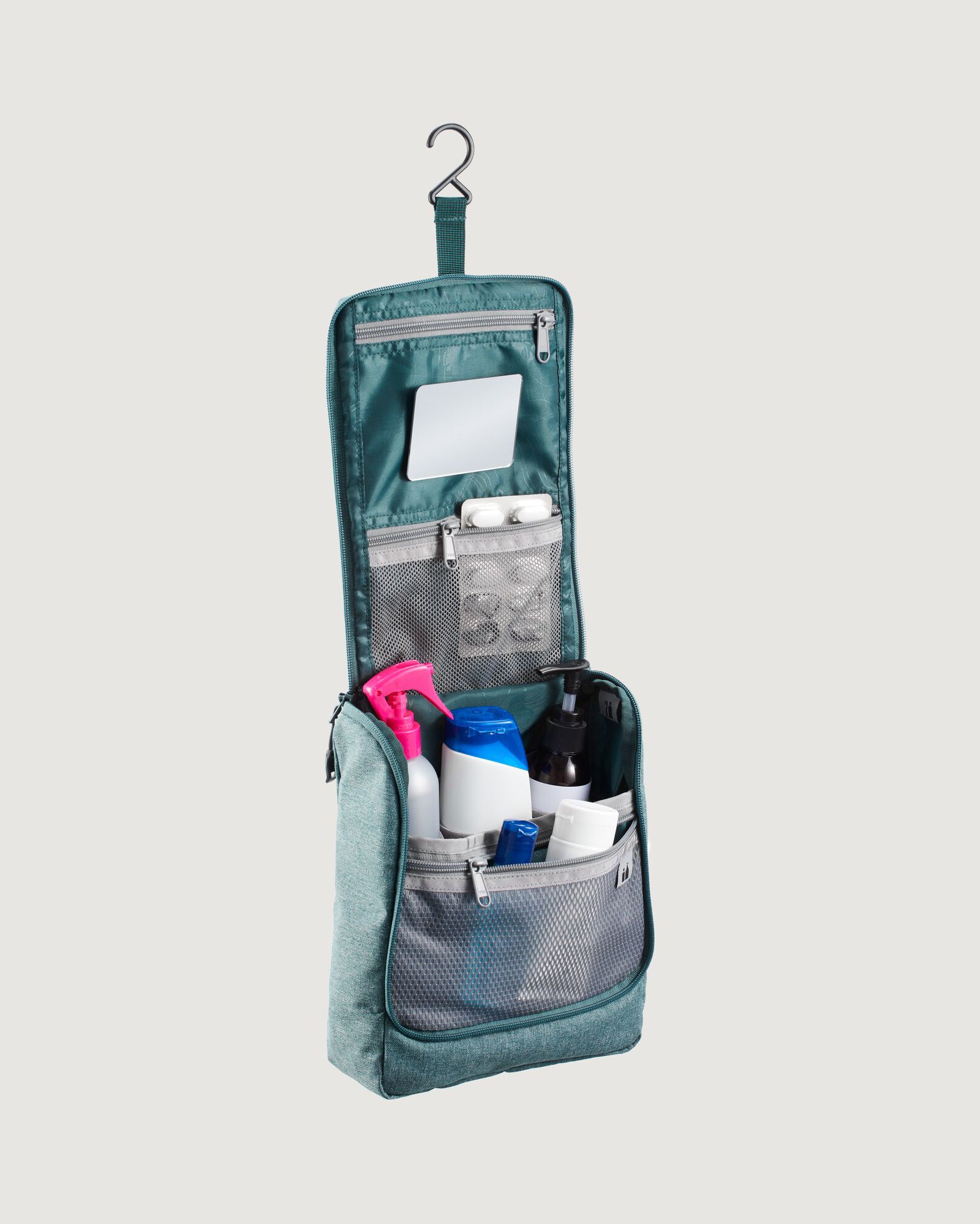 Classic Hanging Toiletry Bag - Waterproof Travel Cosmetic Organizer with Cedar Scent | Perfect for Camping, Gym & Business Trips