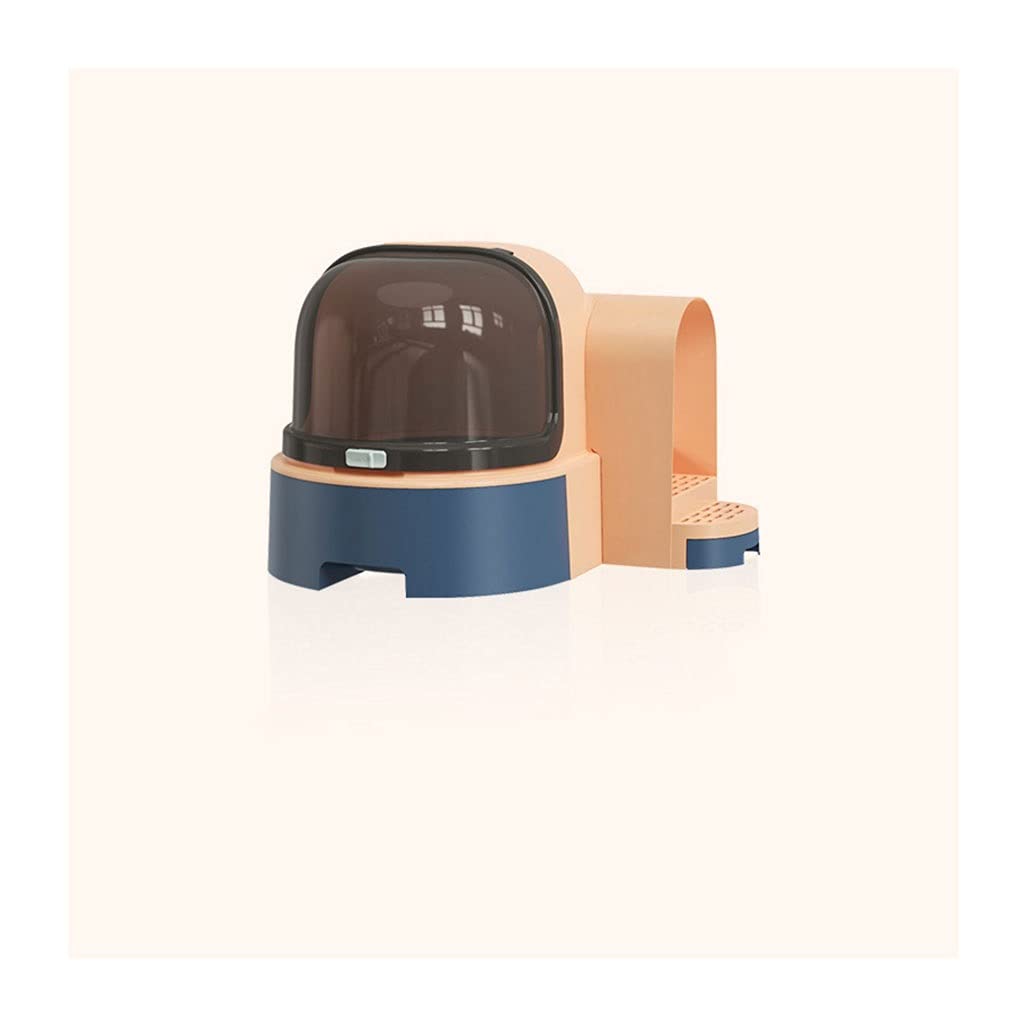 Enclosed Cat Litter Box with Odor Control - Large Drawer-Style Litter Box for Cats, Splash Proof & Deodorizing, Clamshell Design (Color: C) - Perfect for Small Spaces & Multi-Cat Homes