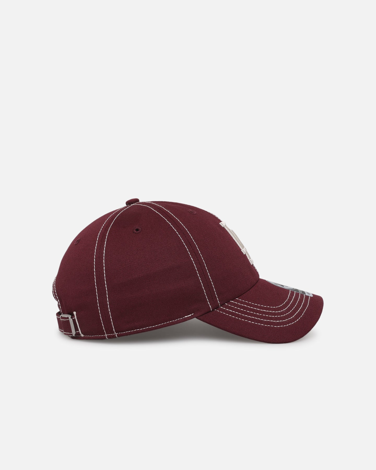 47 Brand Los Angeles Dodgers 47 Clean Up Strapback Dark Maroon Adjustable Hat - Official MLB Baseball Cap for Men & Women - Perfect for Games, Streetwear & Casual Outfits
