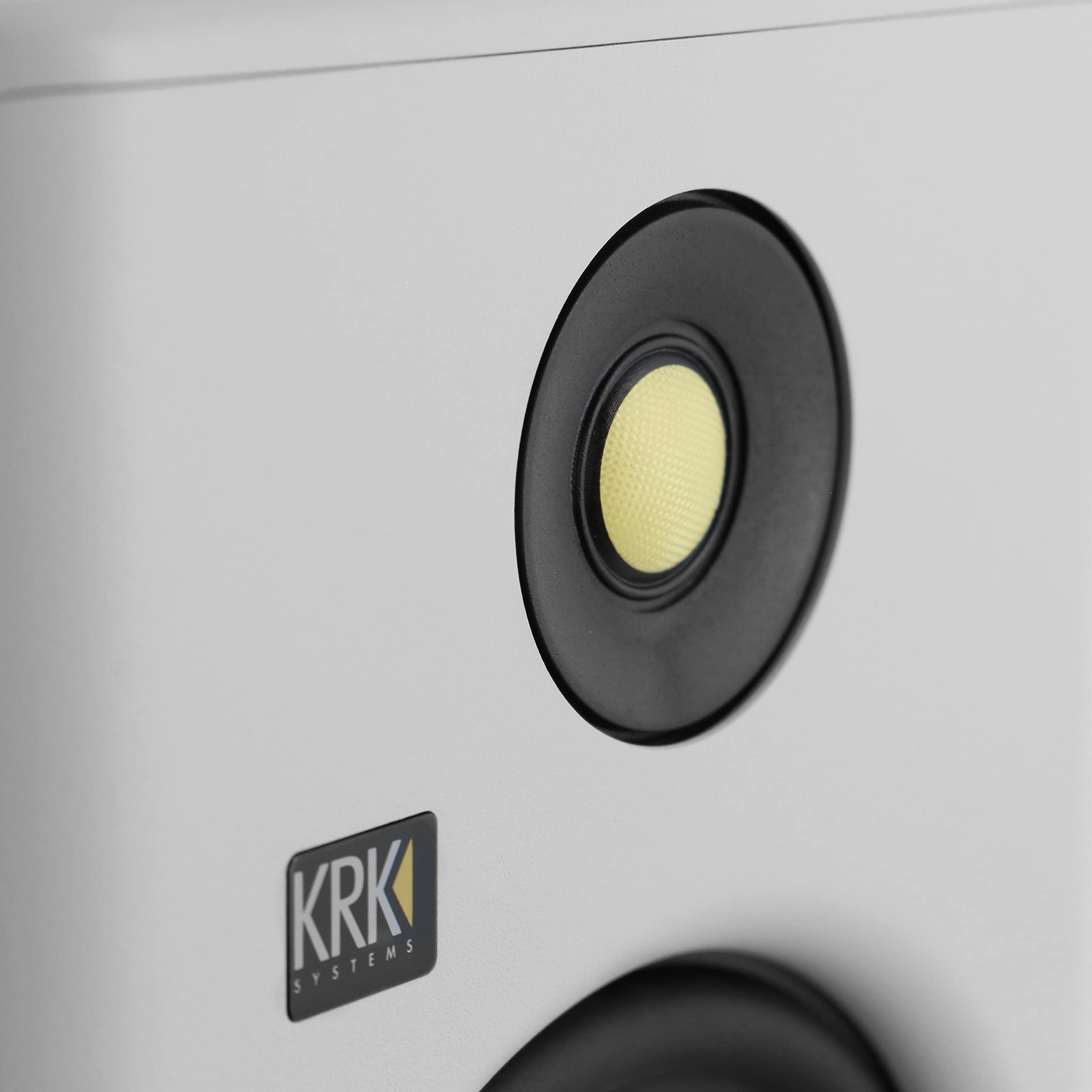 KRK ROKIT RP7 G4 White Noise Active Studio Monitor (Single) - Professional Audio Recording, Mixing & Home Studio Use