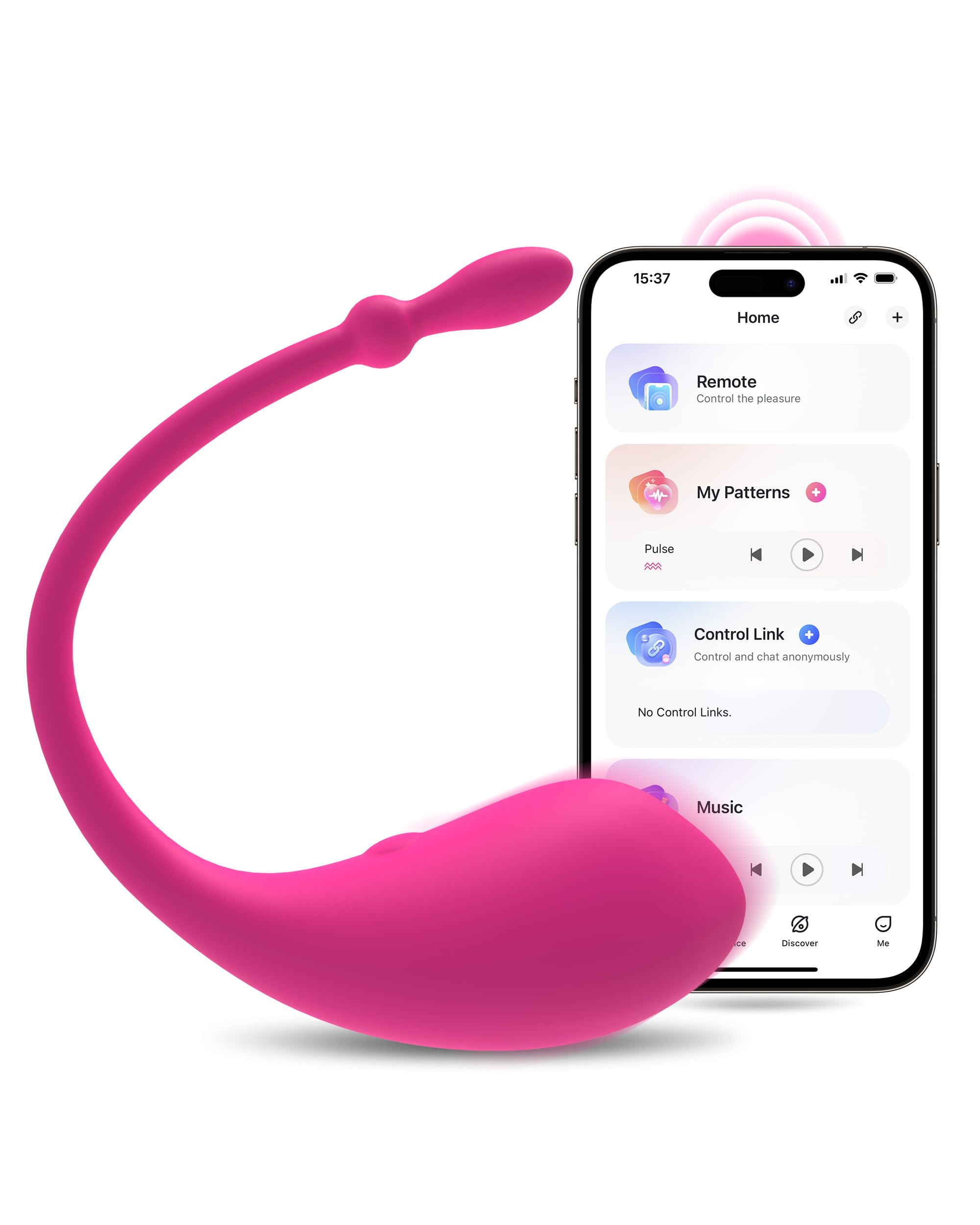 LOVENSE Lush G-Spot Vibrator with Remote Control - Bluetooth App Controlled Egg Vibrator for Women - Wireless Rechargeable Adult Toy for Couples Long Distance Play - Perfect for Romantic Nights & Solo Pleasure