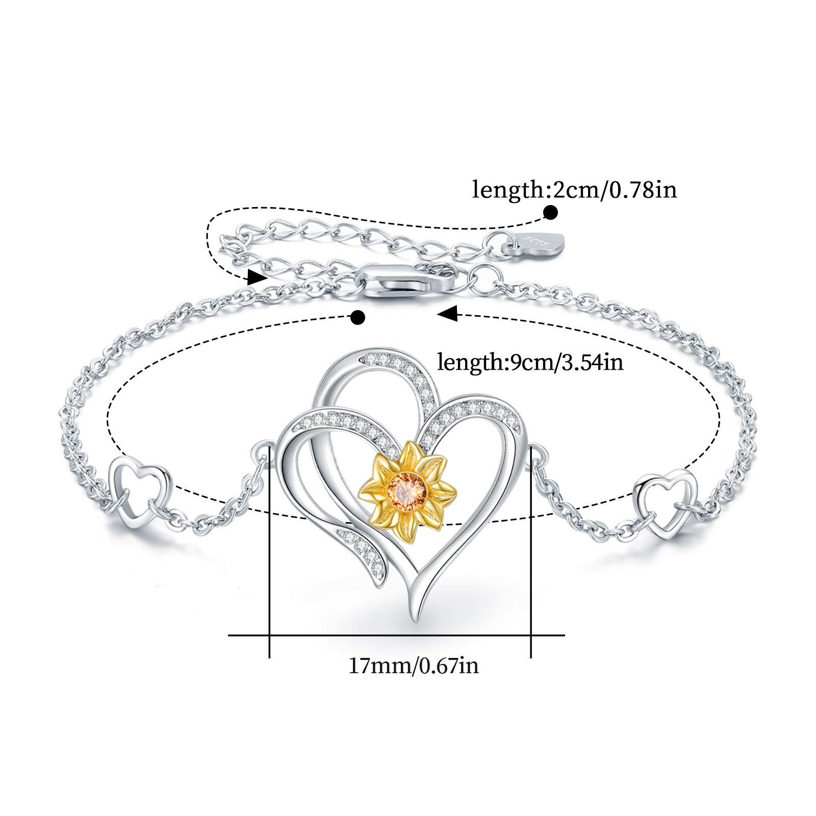 MEDWISE Sterling Silver Sunflower Ankle Bracelet for Women - Elegant Summer Jewelry Gift for Christmas, Birthday & Sunshine Occasions | Perfect for Beach Weddings, Vacation Accessories & Everyday Boho Style