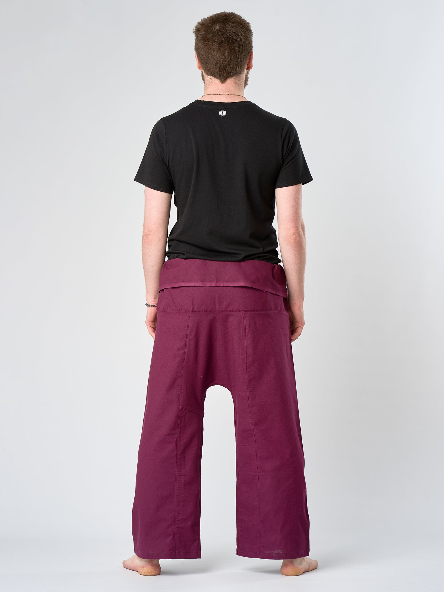 Organic Cotton Yoga Pants for Women - Comfortable & Breathable Thai Fisherman Pants - Perfect for Yoga, Meditation & Lounge Wear
