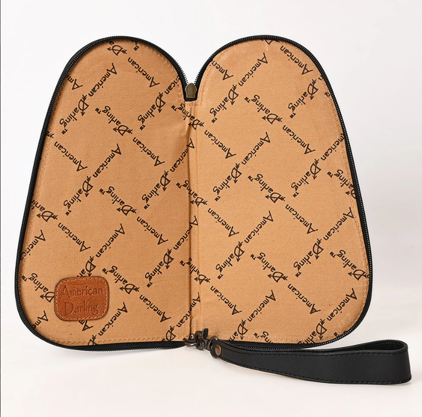American Darling Genuine Leather Pistol Case - Durable & Stylish Handgun Holster for Concealed Carry, Range & Outdoor Shooting