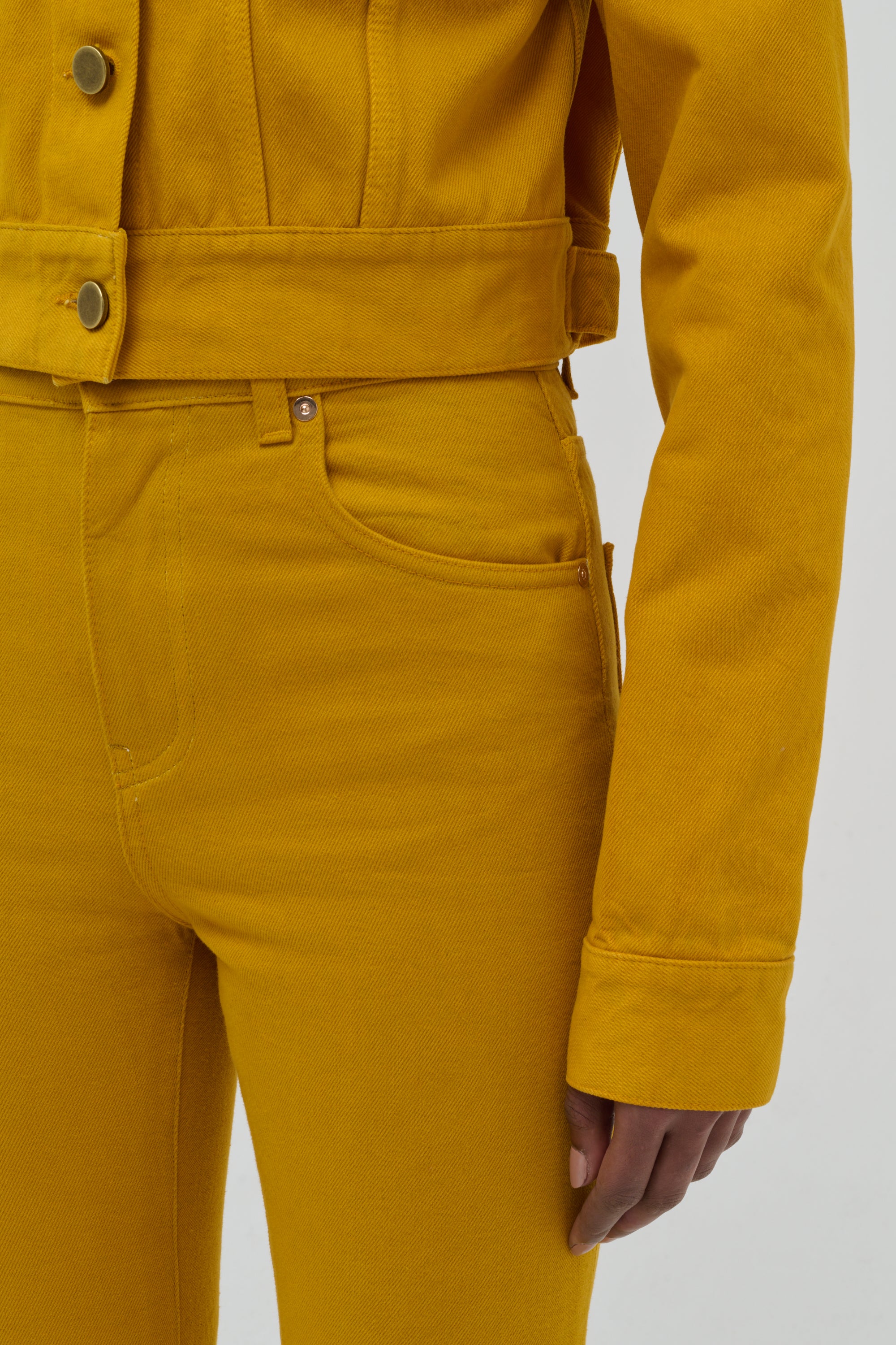 Bronte Jacket - Golden Birch Recycled Cotton Denim | Sustainable Fashion for Women | Perfect for Casual Outings & Eco-Friendly Style