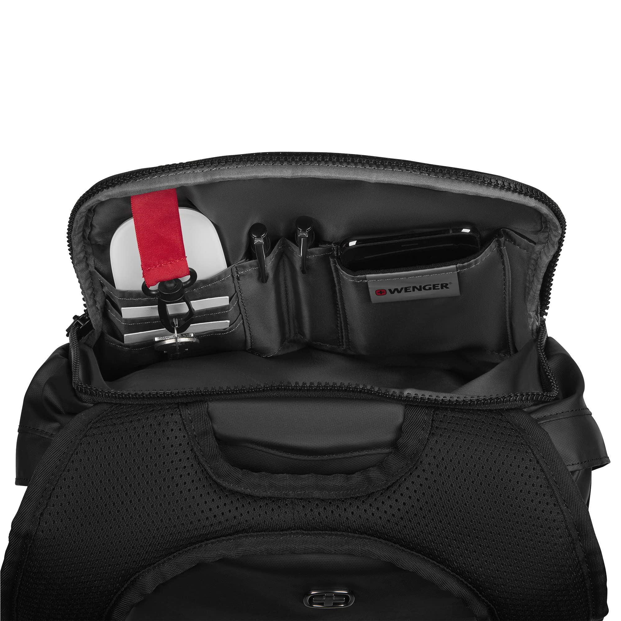 Wenger 606968 Photon 14 Inch Unisex Laptop Backpack - Black/Grey - Durable School & Travel Backpack for Work, College & Everyday Use