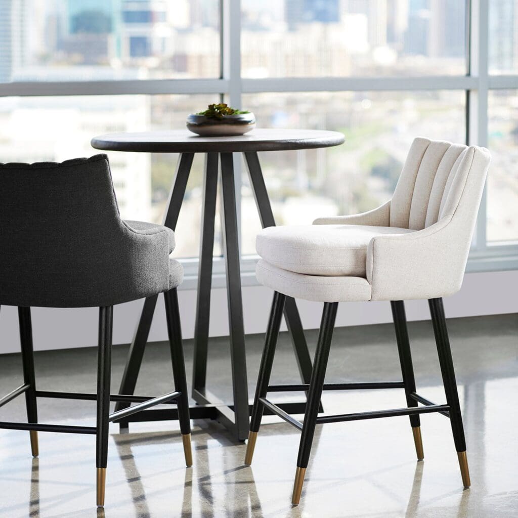 Cyan Design 10786 Tesoro Counter Stool - Natural Wood Finish, Small Bar Stool for Kitchen Island & Breakfast Nook | Compact & Stylish Home Dining Furniture