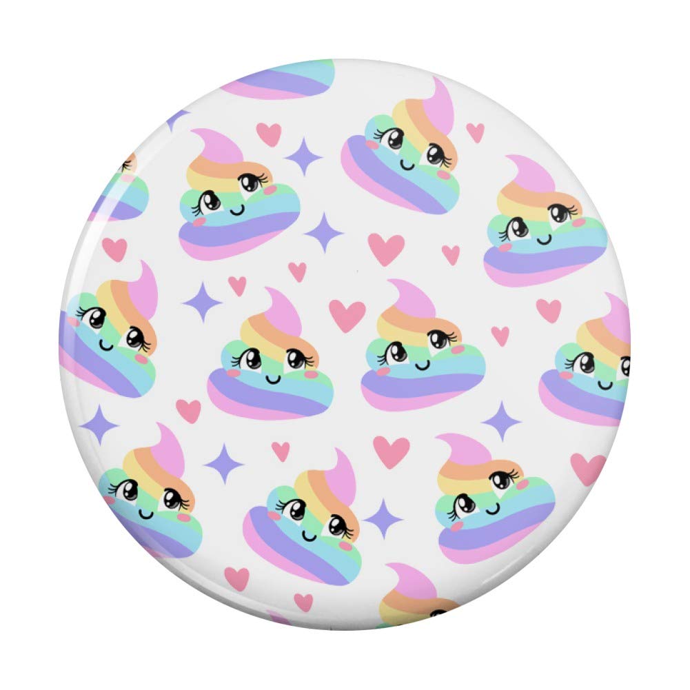 Funny Rainbow Poop Design Kitchen Fridge Magnet - Decorative Refrigerator Accessories for Home, Office & Dorm Room Organization