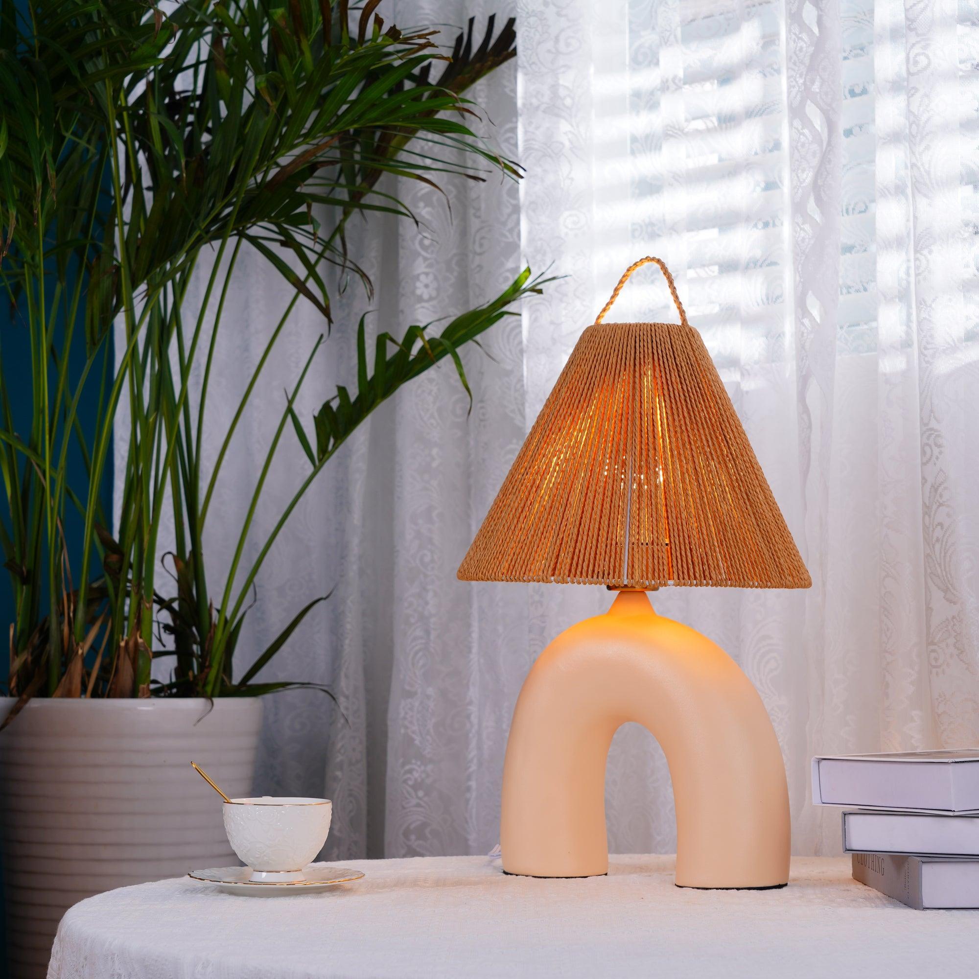Modern Arched Table Lamp - Adjustable LED Desk Light for Home Office, Bedroom & Living Room - Stylish Lighting for Reading, Working & Decor