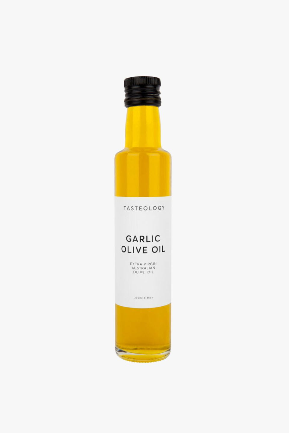 Premium Extra Virgin Olive Oil with Garlic Infusion - 250ml Bottle for Cooking, Salad Dressing & Gourmet Recipes