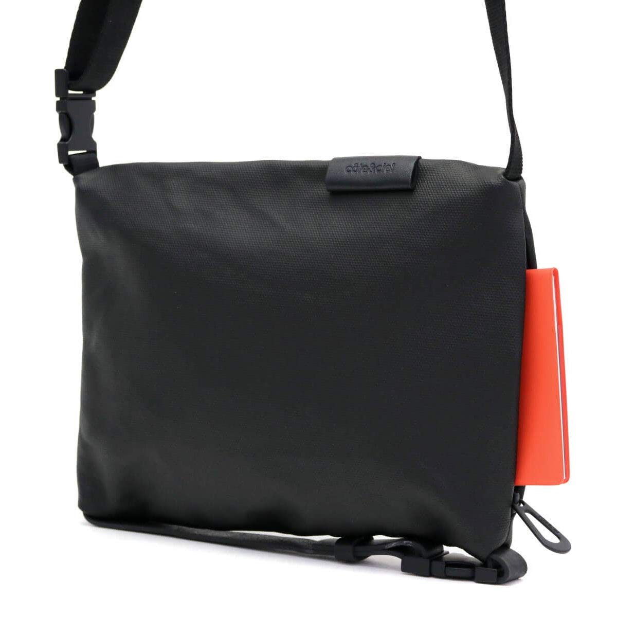 Cote & Ciel Men's Inn Small Crossbody Bag - Stylish & Compact Black Shoulder Bag for Everyday Use | Perfect for Work, Travel & Urban Commute