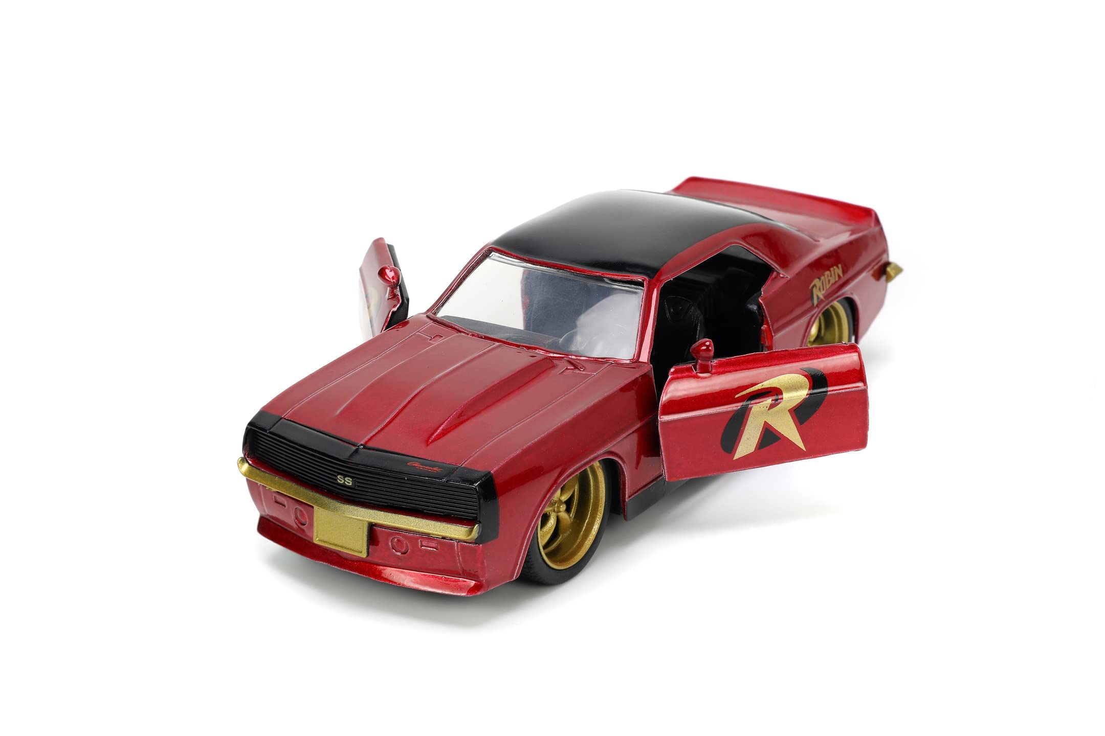 Jada Toys DC Robin 1969 Chevy Camaro 1:32 Scale Die-Cast Model Car - Collectible Action Figure Vehicle for DC Comics Fans & Car Enthusiasts | Perfect for Display, Gifts, and Play Scenes