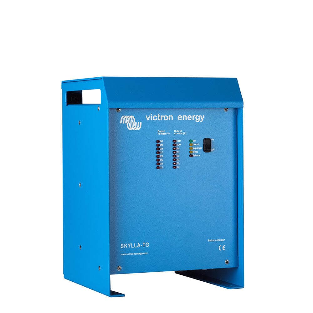 Victron Energy Skylla-TG 24V 100A Battery Charger with 1+1 Isolated Outputs - Fast Charging for Marine, RV & Off-Grid Power Systems