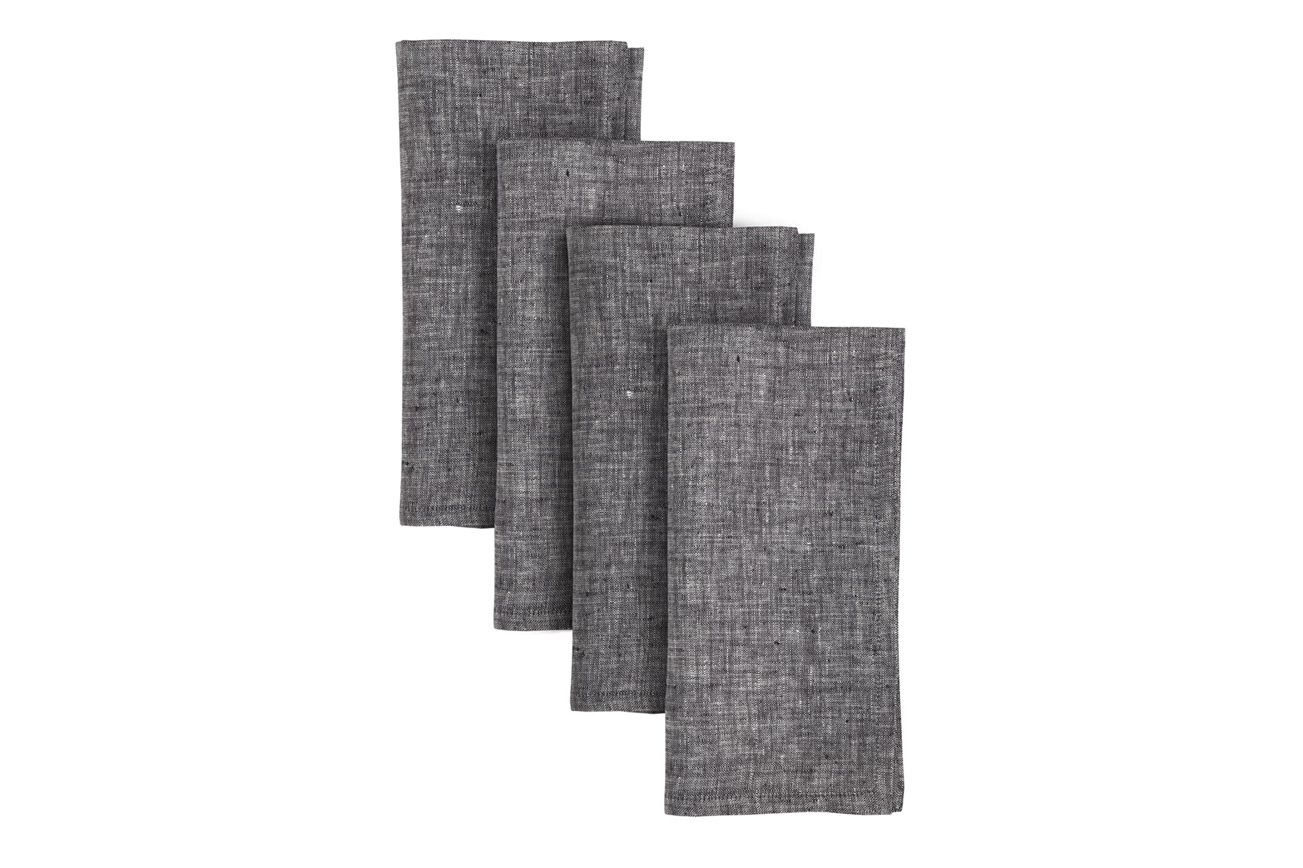 Solino Home Premium 100% Pure Linen Dinner Napkins Set of 4 - 20