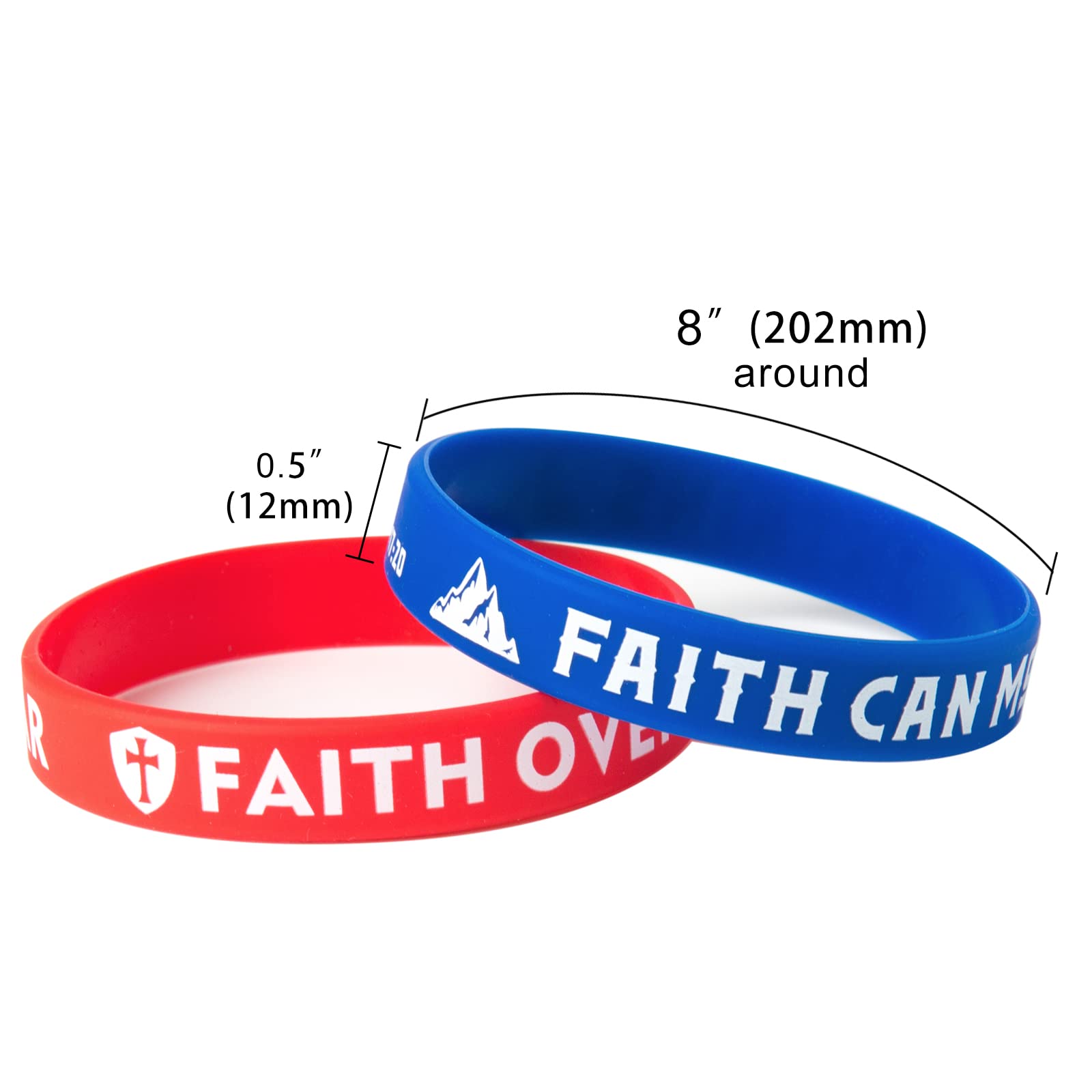 QEERBSIN Bible Verse Bracelets - Inspirational Silicone Wristbands with Scripture Quotes for Women, Men & Teens - 20 Colorful Styles - Perfect Christian Gifts for Church, Bible Study & Daily Encouragement