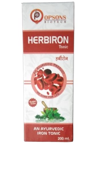 Herbiron Tonic - Ayurvedic Iron Supplement 200ml | Natural Energy Booster for Fatigue & Anemia | Supports Healthy Blood Circulation & Vitality