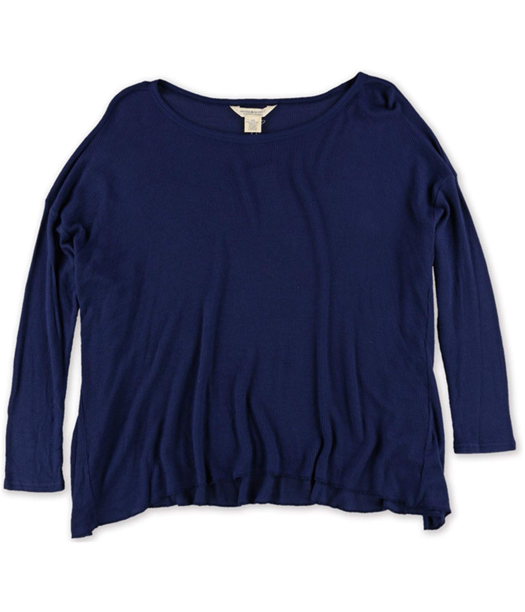 Ralph Lauren Women's Waffle-Knit Basic T-Shirt - Soft Cotton Crewneck Tee for Casual Wear, Layering & Everyday Outfits