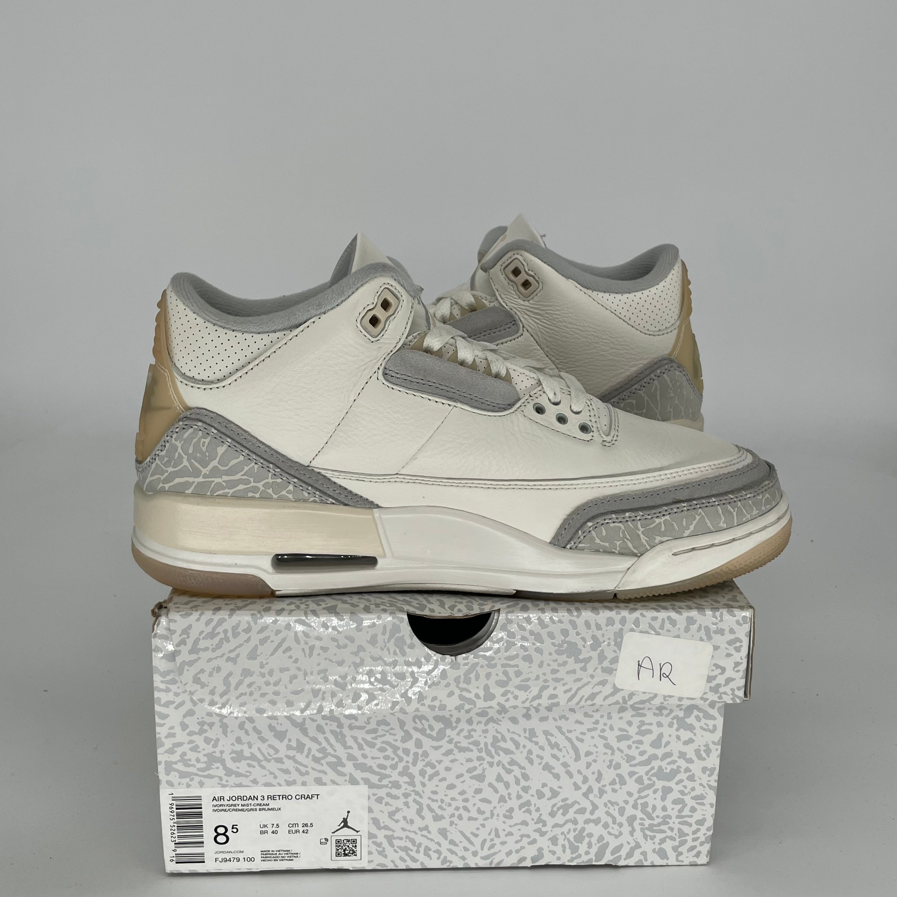 Authentic Air Jordan 3 Retro Craft 