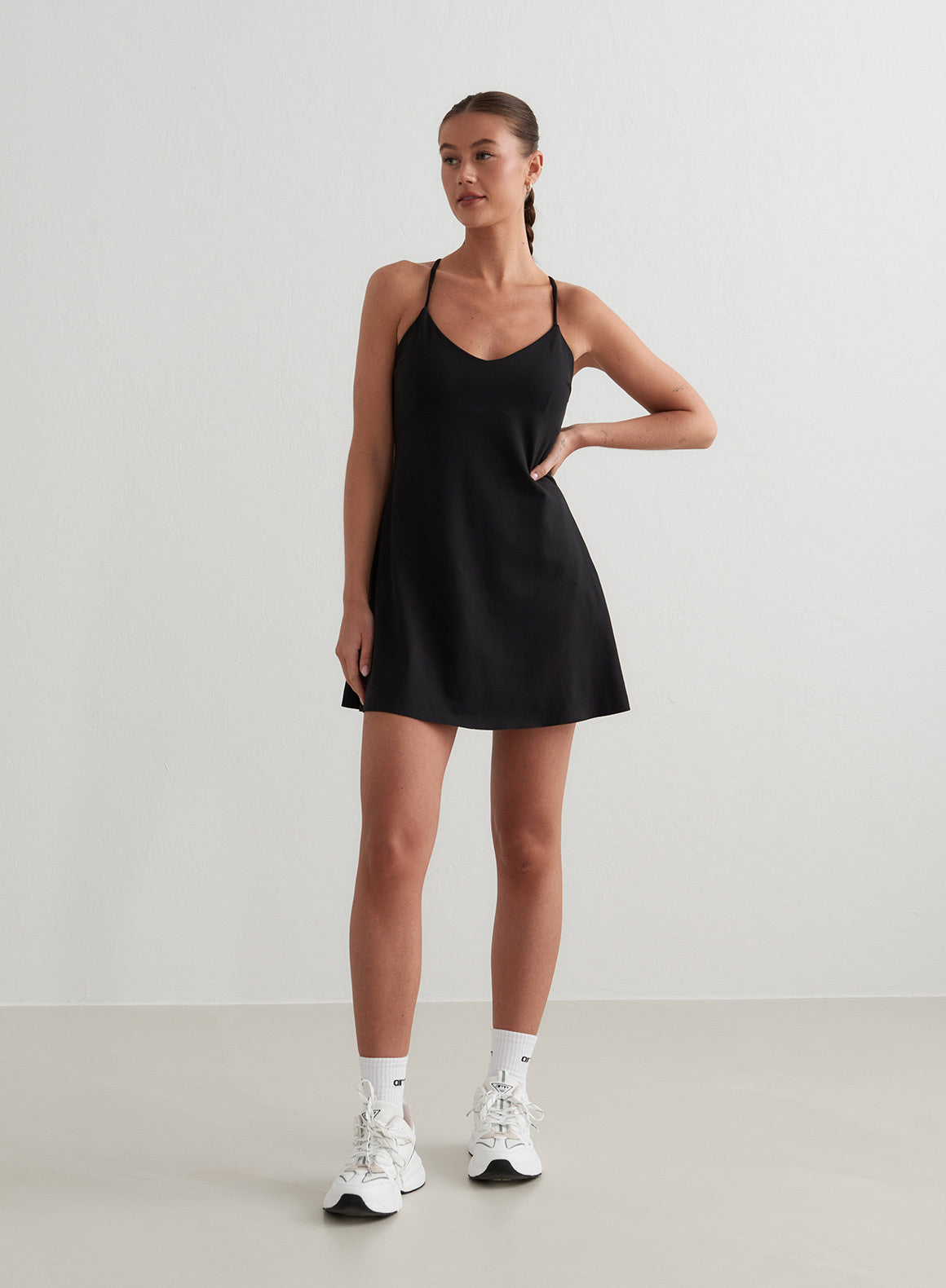 Black Sense Strap Dress for Women - Elegant Sleeveless Bodycon Mini Dress for Night Out, Party, or Date Night