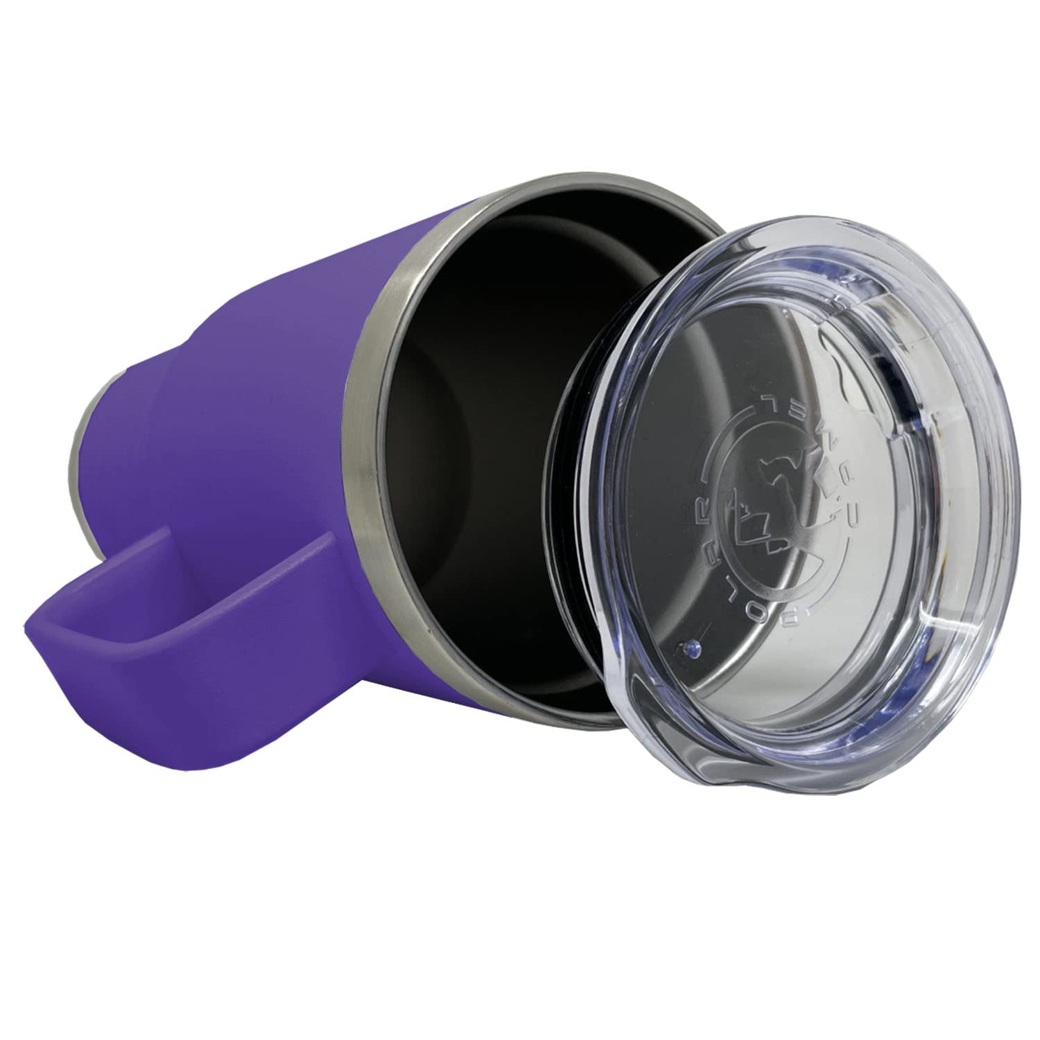 LaserGram 20oz Vacuum Insulated Stainless Steel Travel Mug with Handle - Personalized Engraved Gift for Medical Assistants (Dark Purple) | Keeps Drinks Hot/Cold for Hours - Perfect for Nurses, Doctors & Healthcare Professionals at Work or Commuting