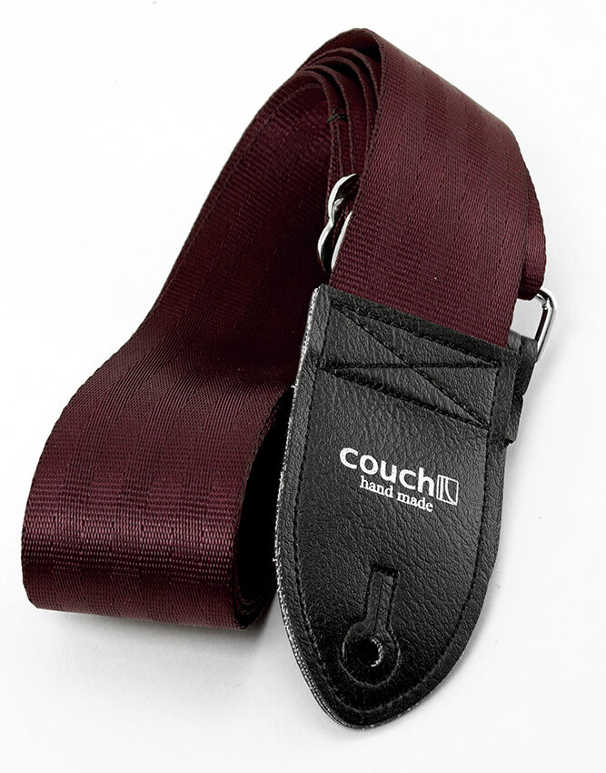 Premium Maroon Guitar Strap with Seatbelt Design - Comfortable & Durable for Electric/Acoustic Guitars - Perfect for Live Performances & Studio Sessions