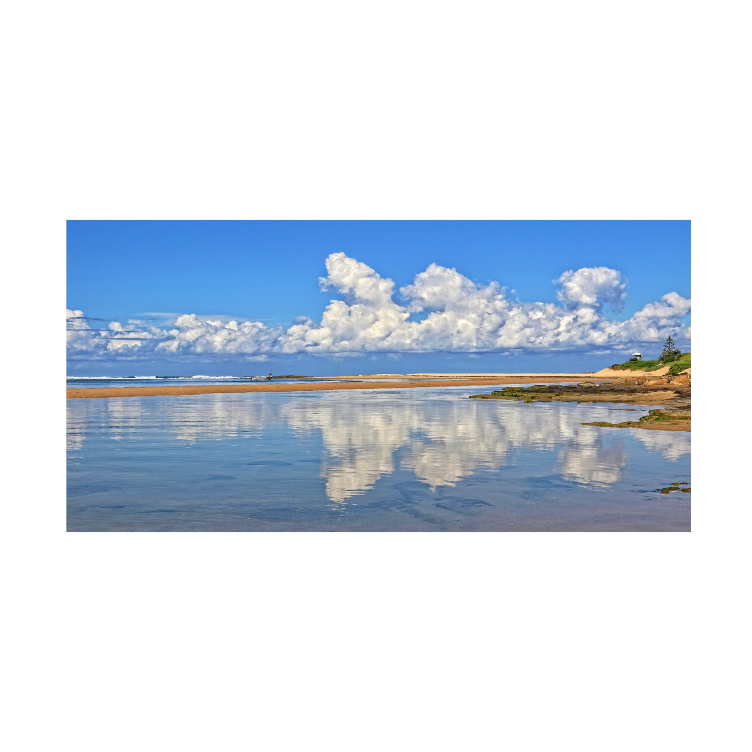 Trademark Fine Art 'Under His Cloud' Canvas Wall Art by Beata Czyzowska - Stunning Landscape Painting for Living Room, Bedroom & Office Decor