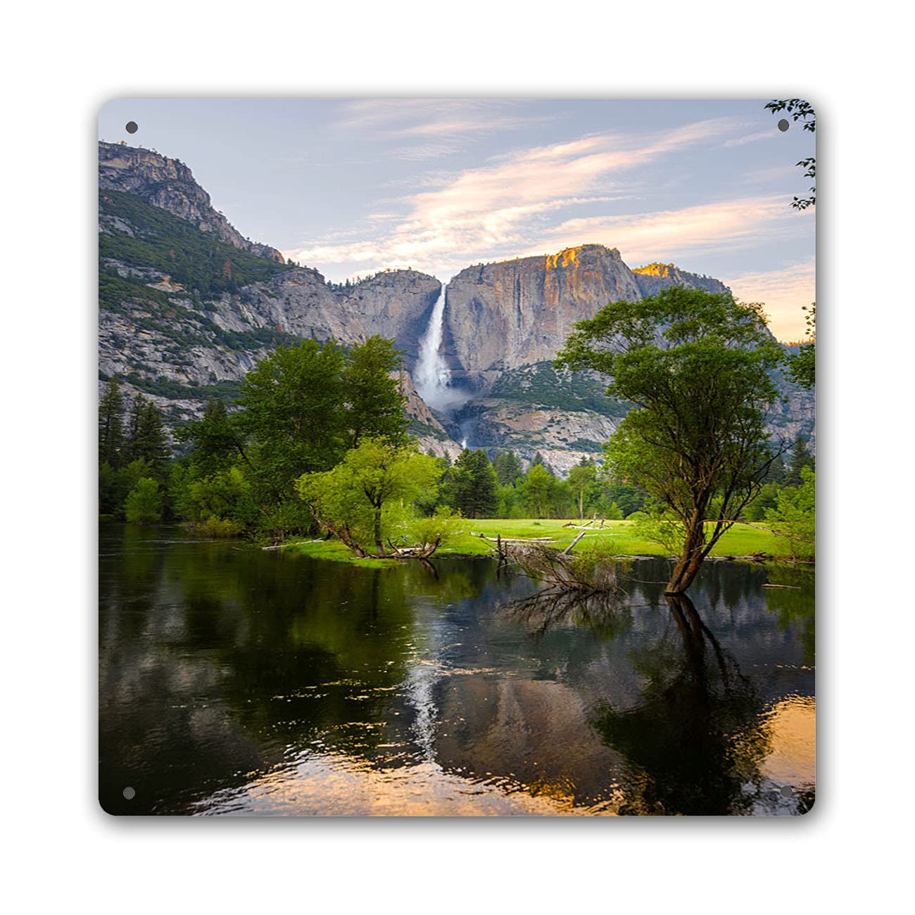 BEIVIVI Vintage Yosemite Spring Metal Tin Sign - 12x12 Inch Retro Wall Art Decor for Home, Garage, Bar, Pub & Shop - Perfect for Rustic & Western Themed Spaces