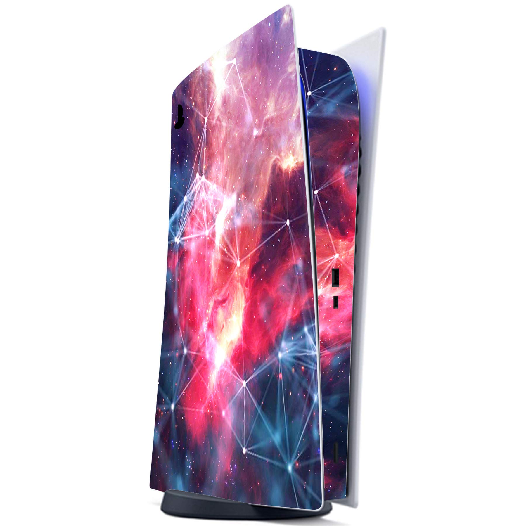 PlayVital Galaxy Space Full Skin Decal Set for PS5 Console Digital Edition - Vinyl Sticker Cover for PS5 Controller, Charging Station, Headset & Media Remote - Perfect for Gaming Setup & Space-Themed Decor