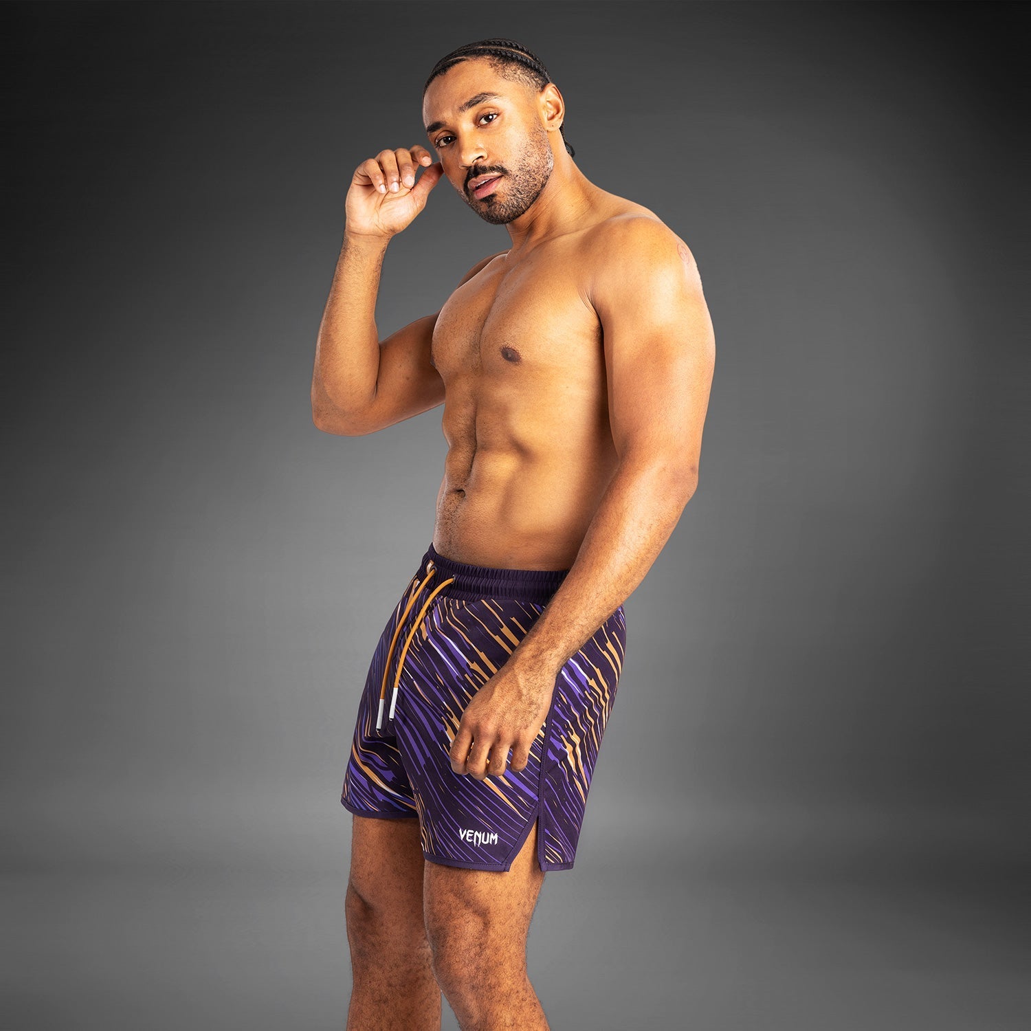 Venum Rapid Men’s Board Shorts - Quick-Dry Swim Trunks for Surfing, Swimming & Beach - Deep Purple - Perfect for Water Sports & Summer Vacations