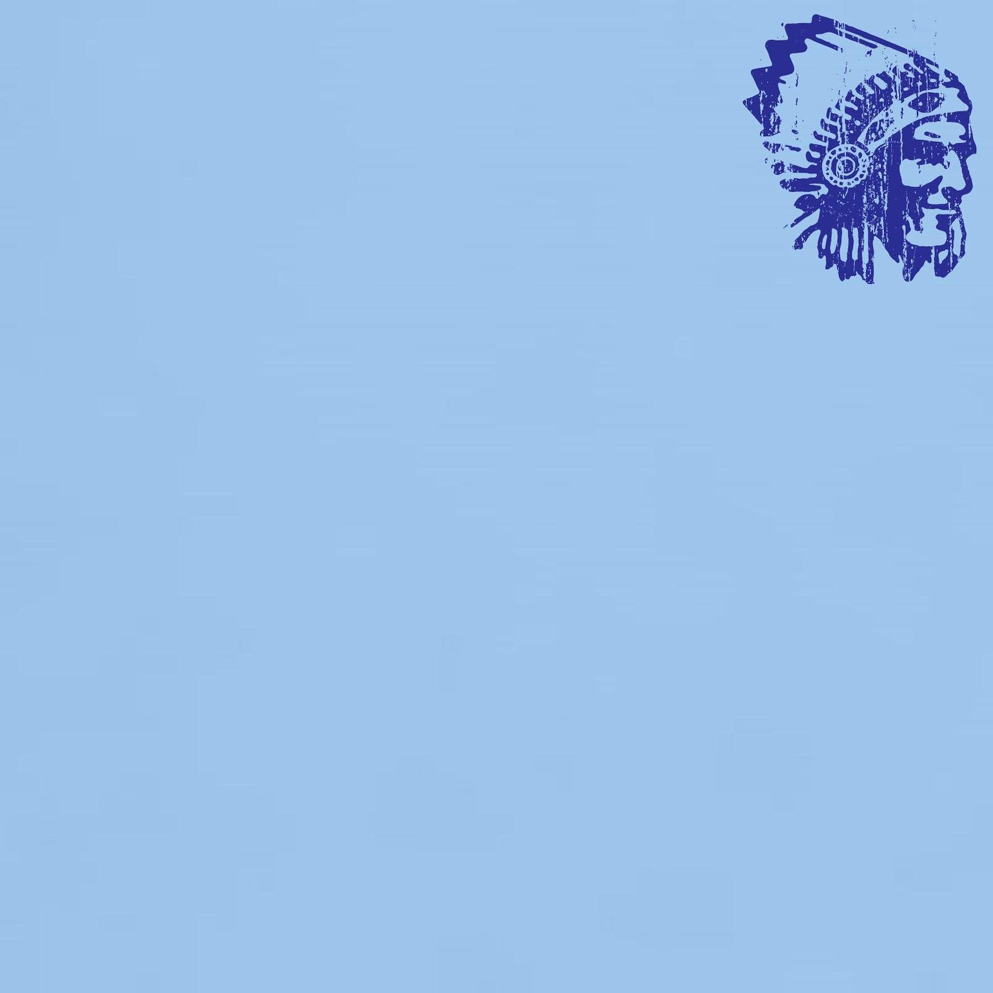 Vintage Blue Indian Head Dress Graphic T-Shirt for Men - 100% Cotton Classic Lightweight Tee | Casual Wear, Costume Parties & Retro Fashion