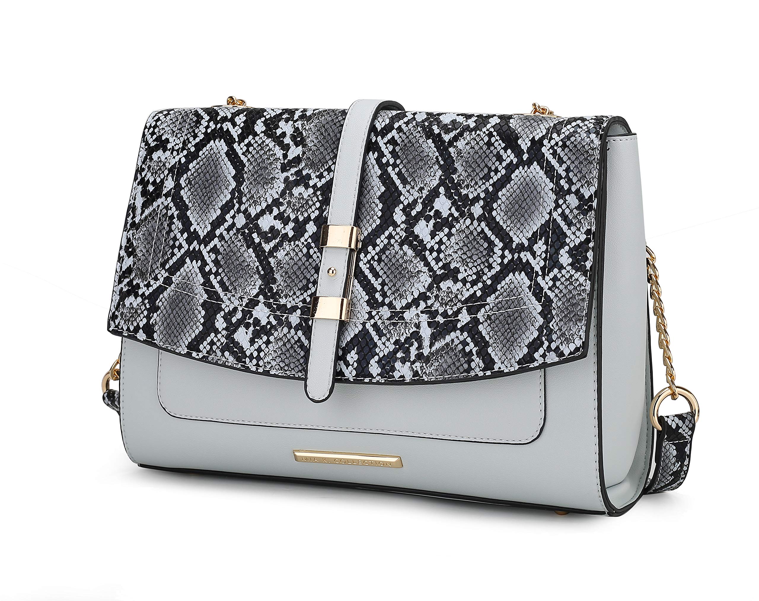 MKF Women's Crossbody Bag - Stylish PU Leather Handbag with Multiple Pockets, Designer Messenger Purse for Everyday Use | Perfect for Work, Travel & Casual Outings