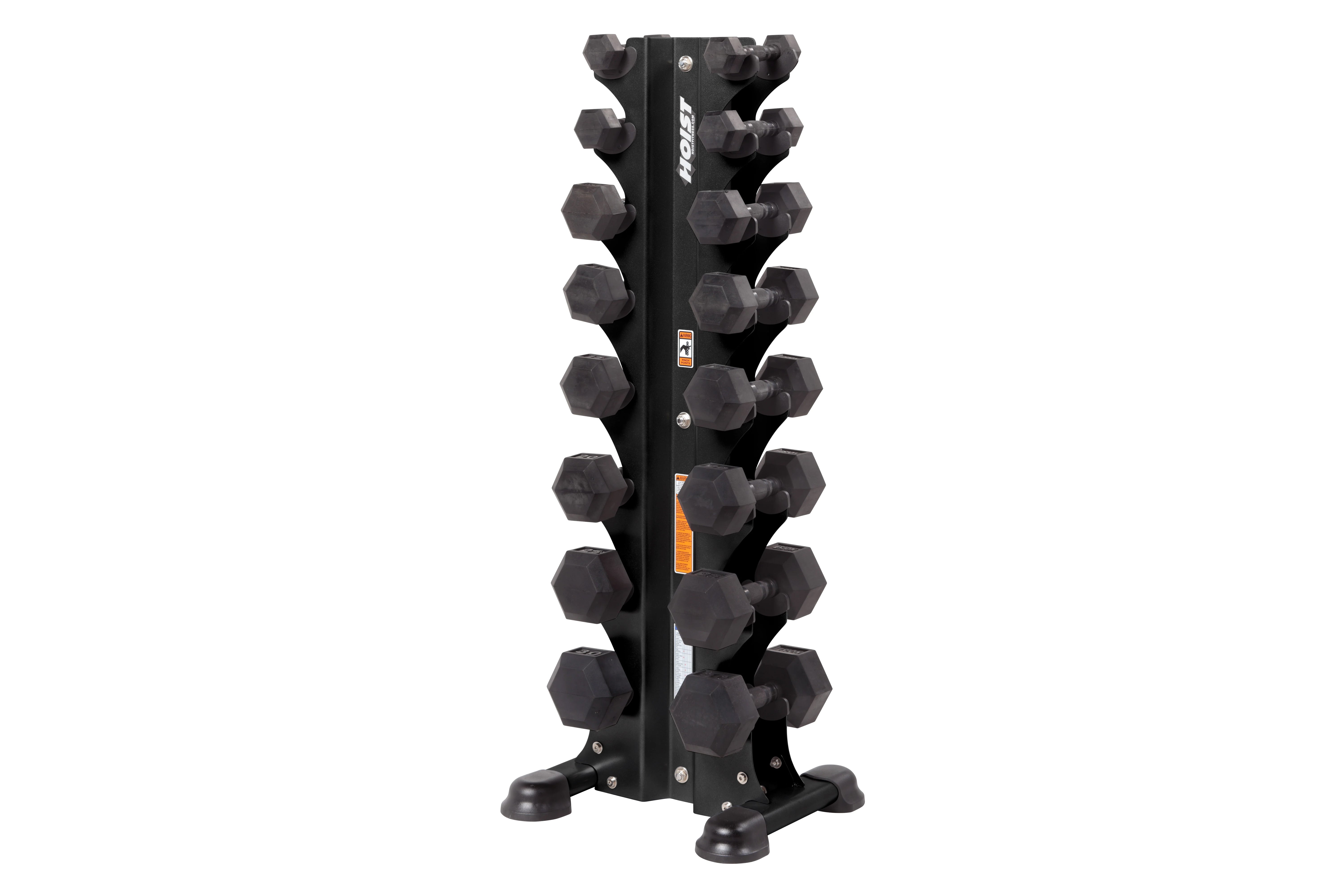 Hoist 8 Pair Vertical Dumbbell Tower Rack (HF 5460) - Heavy Duty Gym Equipment for Home & Commercial Use - Perfect for Weight Training & Strength Workouts
