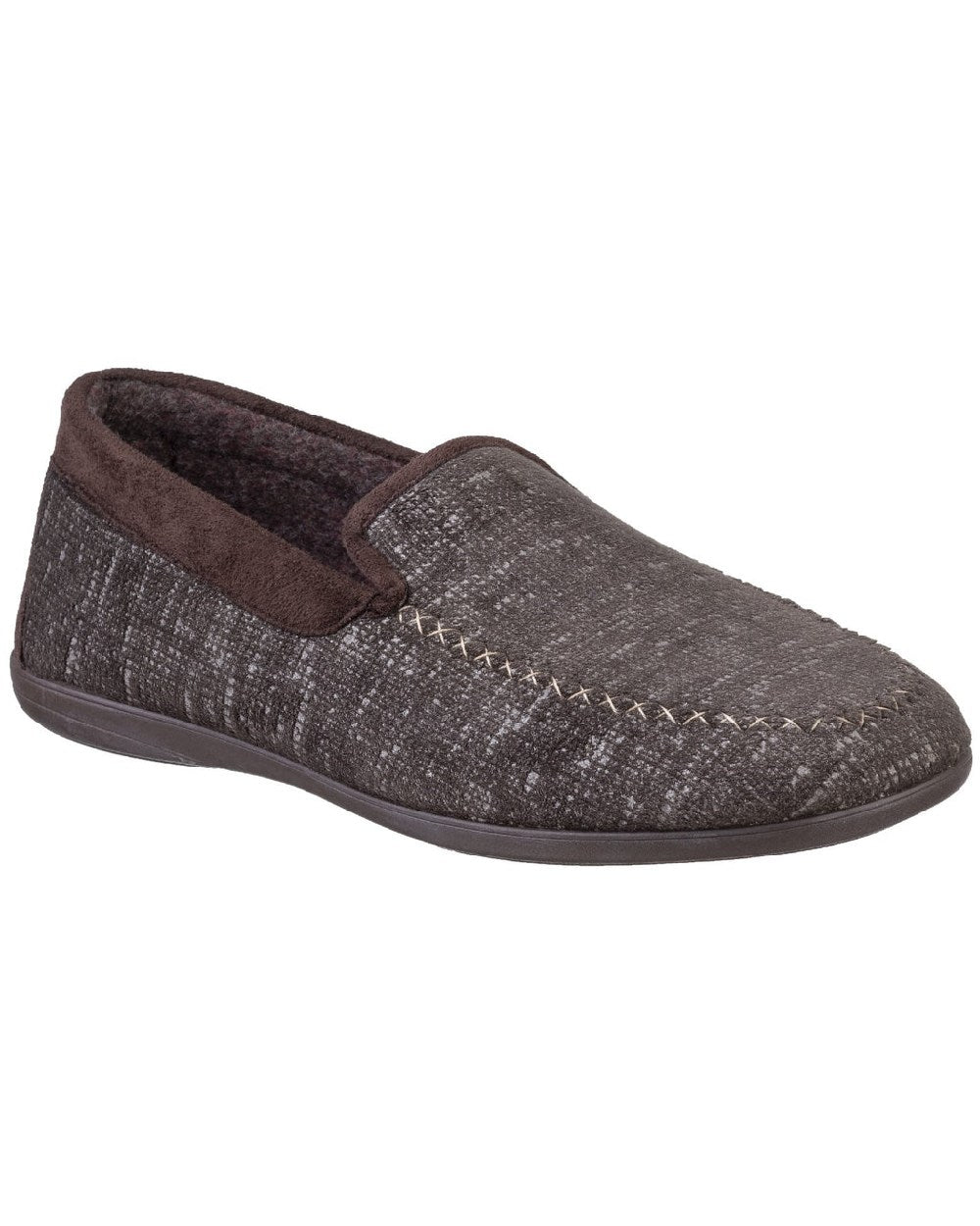 Cotswold Men's Stanley Loafer Slippers - Comfortable Leather House Shoes for Indoor & Outdoor Wear - Perfect for Home, Office, and Casual Outings