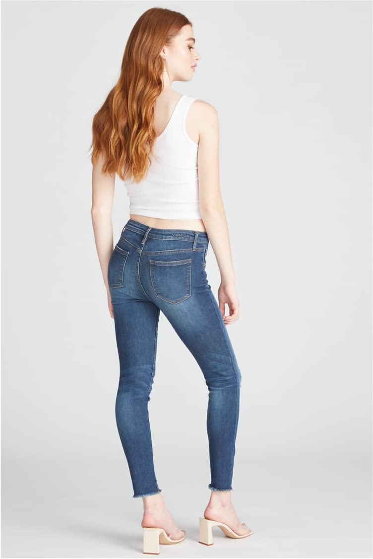 VIGOSS Jagger Skinny Jeans - Distressed Dark Wash Denim Pants for Women | Casual Wear & Everyday Outfits