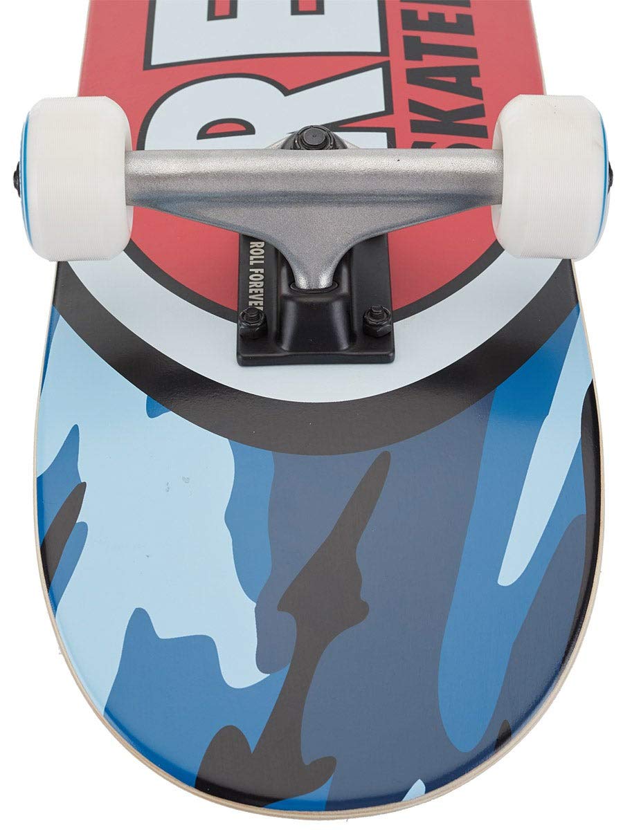 Real Team Oval Camo Mini Skateboard Complete Prebuilt 7.38 Inch - Perfect for Kids, Beginners & Commuting | Portable Cruiser for School, Park & Street Riding