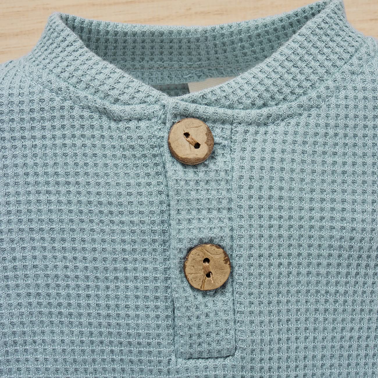 Yccutest Unisex Baby Romper & Pants Set - Soft Waffle Knit Long Sleeve Outfit for Newborn Toddlers (Fall/Winter) | Cozy Infant Clothes for Playtime, Family Photos & Everyday Wear