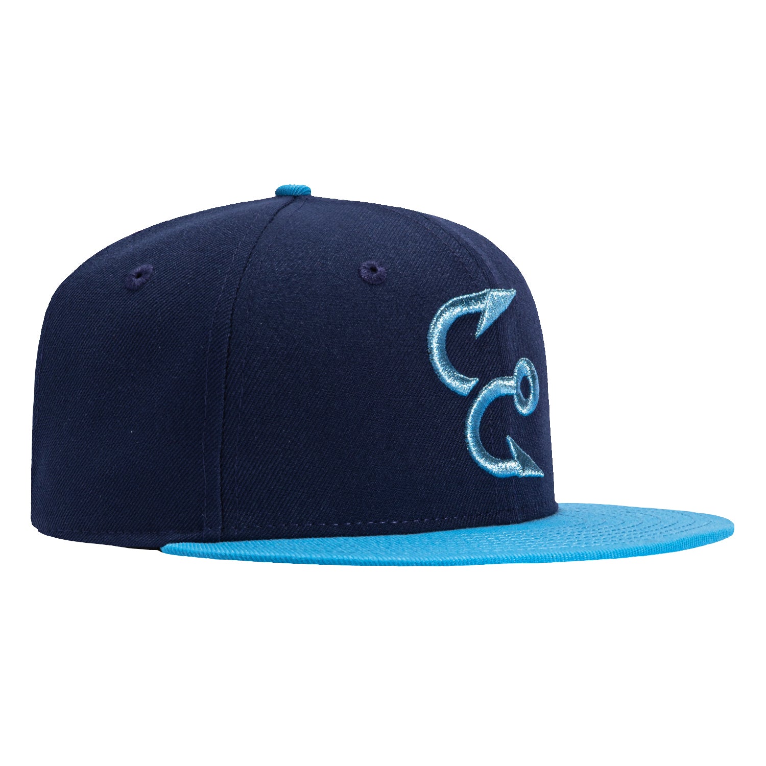 New Era 59Fifty Corpus Christi Hooks Baseball Cap - Light Navy & Light Blue Adjustable Snapback Hat for Men & Women - Perfect for Baseball Games, Streetwear & Casual Outfits
