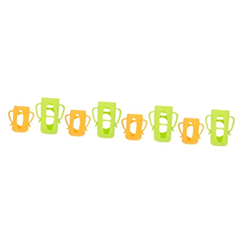 8-Pack Silicone Baby Bottle Holder - Anti-Slip Protective Sleeve for Glass/Milk Bottles - Secure Grip for Breastfeeding & Formula Feeding - Ideal for Daycare, Travel & Home Use