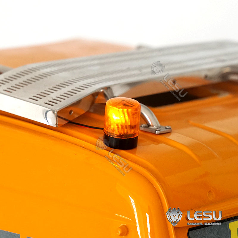 1/14 Scale LESU Rotating Warning Lamp for Tamiya RC Tractor Truck - Plastic Roof Light Upgrade Part | DIY Model Accessory for Construction Vehicle Scenes & Dumper Truck Displays